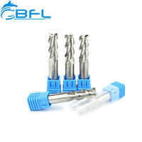 Fresa de 3 flautas de carburo ODM/OEM personalizada BFL para aluminio para operaciones de fresado