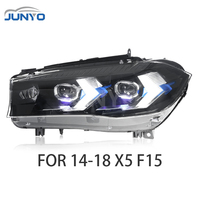 Système d'éclairage automobile Junyo, phares LED modifiés pour BMW X5 F15 2014-2018, feux de jour, ensemble de phares