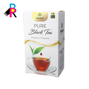 Wholesale cheap free sample factory color printing varnishing paper tea box food packaging custom logo boxes