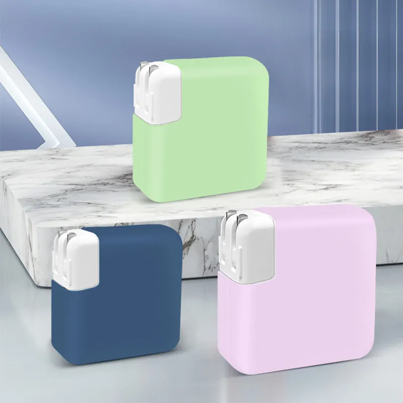 Wholesale For MacBook Pro Air Charger Protection Shell Cover For Apple Laptop Power Adapter Silicone Rubber Case Sleeve