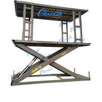 Plateforme élévatrice à ciseaux hydraulique fixe certifiée CE, marque Cherish, capacité 5000 kg, avec télécommande sans fil, pour stationnement