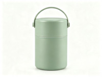 Bocal alimentaire isotherme en acier inoxydable 304 de 750 ml avec cuillère pliable et couvercle à poignée de transport, récipient à soupe isolé longue durée