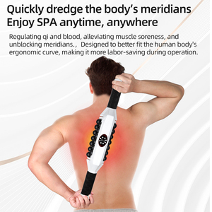 Rodillo de masaje relajante muscular de oficina, masaje de alivio del dolor recargable de mano y equipo de belleza para Fitness - Product Image 5