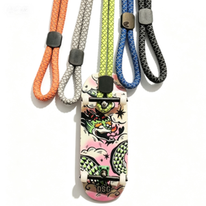 Wholesale DSG Customized LOGO Durable Nylon Rope Finger Skateboard Hanging Cord <b>Lanyard</b> Skateboard Parts Customized Color for - Product Image 1
