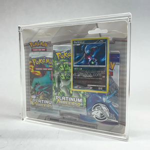 Lot de 3 blister modernes en acrylique transparent, magnétiques et anti-UV, de luxe, pour présentoir <span class=keywords><strong>Pokémon</strong></span> TCG Elite <span class=keywords><strong>Trainer</strong></span> - Product Image 2