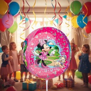 Globo de Aluminio con Diseño de Minnie Mouse para Fiestas, Esfera Metálica de 38x40 cm, Decoración para Fiestas de Cumpleaños Infantiles - Product Image 3