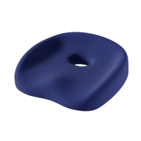 Coussin de siège de bureau ergonomique en mousse à mémoire de forme, anti-escarres, amovible et lavable, de forme oblongue, pour le soulagement des hémorroïdes et la fatigue des fesses