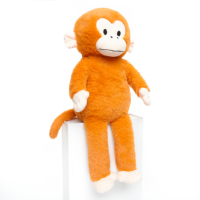 Vente en gros de singe en peluche brun, jouet en peluche à longs bras, singe en peluche personnalisé à suspendre pour enfants