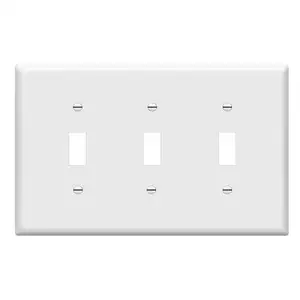 1-5 Gang High Quality Plastic 1 Gang Toggle Light Switch Cover Decorative Outlet Cover Wall Plate