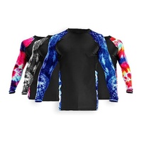 Maillot de surf personnalisé à manches longues, protection UV UPF 50, pour hommes
