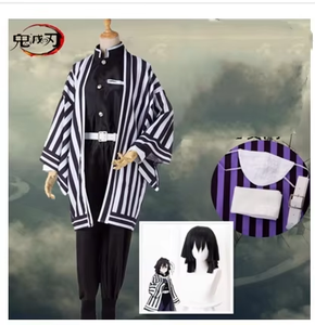 Costume di Halloween per Cosplay <span class=keywords><strong>Anime</strong></span>, Demon Slayer Kimetsu No Yaiba, Tanjiro Kamado, Nezuko, <span class=keywords><strong>Zenitsu</strong></span>, Kimono - Product Image 4