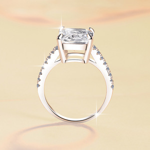 Bijoux InLove Bague Moissanite VVs1 2ct & 5ct certifiée GRA en argent sterling S925 Cadeau <span class=keywords><strong>de</strong></span> fiançailles tendance pour femme - Product Image 4