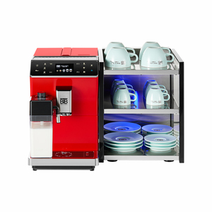 BTB-202 with Milk System, <b>Fully</b> <b>Automatic</b> <b>Machine</b> Bean to Cup Espresso Cappuccino Colored Touch Display,Black, Silver - Product Image 3