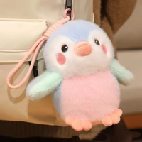 Mini poupée en peluche perroquet, porte-clés, petit accessoire, 4 pouces