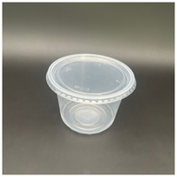 Prix d'usine H91098-1 Transparent PP jetable 16oz Deli Récipient alimentaire avec couvercle