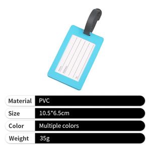 Custom Pvc Name Tag Portable Personal Use Adjustable <b>Suitcase</b> Luggage Label for Travel - Product Image 4