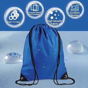 Sublimation String Nylon Waterproof <b>Drawstring</b> Bag Custom logo Polyester Custom <b>Backpack</b> Gym Sport <b>Drawstring</b> Bag with logo - Product Image 3