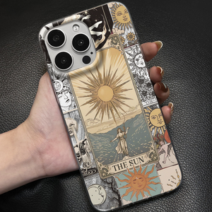 Funda de TPU a prueba de golpes con estampado de <span class=keywords><strong>tarot</strong></span> The Sun, pintura UV, antihuellas y protección contra arañazos para 11-17 - Product Image 1