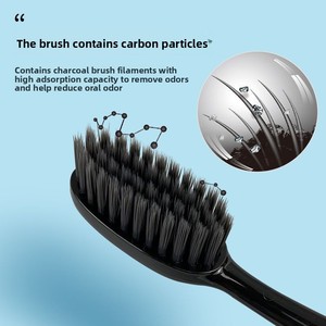 ברזים פחם רך מברשת שיניים למבוגרים טיפול נקי מברשת החניכיים חניכיים שיער בסדר שיניים מברשת שיניים היגיינת הפה - Product Image 3