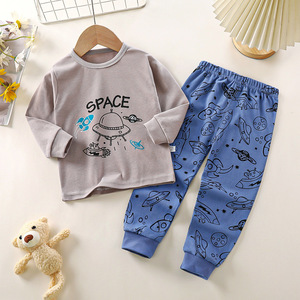 Coton Automne Nouveaux Pyjamas pour Garçons et Vêtements de Maison pour Filles 0-6 <span class=keywords><strong>Ans</strong></span> Personnalisation du Traitement des Vêtements pour Enfants - Product Image 6