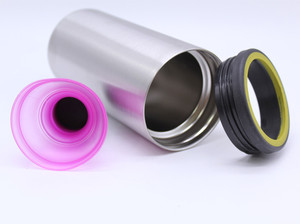 Gobelet de bouteille de bière en acier inoxydable 14oz à usage multiple avec 2 couvercles en option - Product Image 2