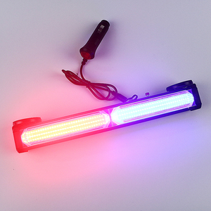 PUERXIN-Faro de advertencia para bomberos, luces estroboscópicas magnéticas recargables de emergencia para coche, camión, rojo y azul - Product Image 1