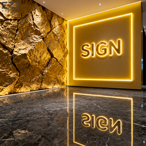 2024 nouvelles lettres de canal d'enseigne au néon 3D LED à la mode avec éclairage de Tunnel de miroir conception de signalisation <span class=keywords><strong>infinie</strong></span> gratuite EZD personnalisée - Product Image 6