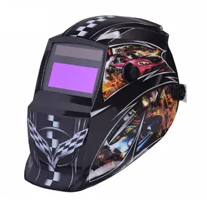 Máscara de soldador inteligente, equipamento de proteção facial para corrida, design de carro, arco tig, escurecimento automático, capacete com capuz