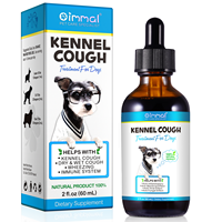 Traitement OIMMAL pour la Toux du Chien : Soulagement des Allergies, Complément Immunitaire pour la Toux Sèche et Humide, et les Ronflements – Flacon Compte-gouttes
