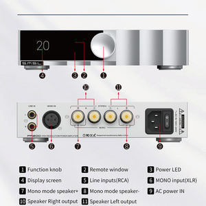 <span class=keywords><strong>Amplificateur</strong></span> de puissance professionnel <span class=keywords><strong>SMSL</strong></span> PA200 en nitrure de gallium avec corps métallique, entrée XLR mono, <span class=keywords><strong>amplificateur</strong></span> stéréo pur, mode pass-through - Product Image 5