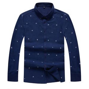 <span class=keywords><strong>Camicia</strong></span> da uomo all'ingrosso 100% in cotone <span class=keywords><strong>Oxford</strong></span> ricamato azzurro chiaro Casual a maniche lunghe Button-Down con stampa personalizzata <span class=keywords><strong>camicia</strong></span> elegante - Product Image 2
