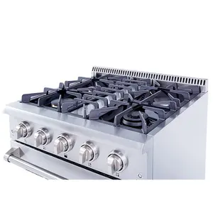 stainless steel 30 inch 4 burner gas oven for USA