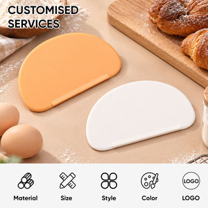 Grattoir à pâte en silicone robuste et écologique, outil de pâtisserie, poignée antidérapante, coupe-pâte multifonctionnel, cuisine, maison - Product Image 2