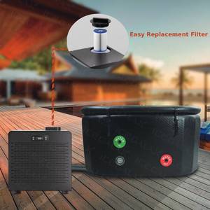 IcegalaxBán máy làm lạnh nước cho phòng tắm tập thể dục phục hồi Băng tắm trị liệu hệ thống làm mát 1HP lạnh Plunge Máy làm lạnh - Product Image 5