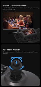 4k 20x Zoom ai theo dõi tự động khung <span class=keywords><strong>PTZ</strong></span> Hệ thống <span class=keywords><strong>Camera</strong></span> Kit = 4 máy ảnh + 1 PoE điều khiển cho Nhà thờ sống streaming hội nghị truyền hình - Product Image 6