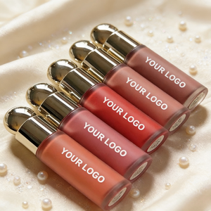 Fard à joues <span class=keywords><strong>liquide</strong></span> mat rose végétalien personnalisé 11 couleurs pour marque privée, teinte naturelle pour lèvres et joues, maquillage visage waterproof - Product Image 2