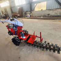 Máquina Multifuncional de Excavación y Zanjado con Cadena de Transmisión, Motor Diésel para Tractor Agrícola