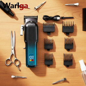 Nuevo Kit de Aseo Profesional Personalizado para Hombre, Recortadora de <span class=keywords><strong>Barba</strong></span> Inalámbrica Recargable para Barbería, Juego Completo de Cortadora y Recortadora de Cabello Eléctrica - Product Image 2