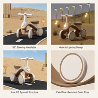 Véhicule Électrique pour Enfants, Porteur Équilibré, Guidon Pivotant à 135 Degrés, Musique, Éclairage, Pneus Silencieux en EVA - Vente en Gros