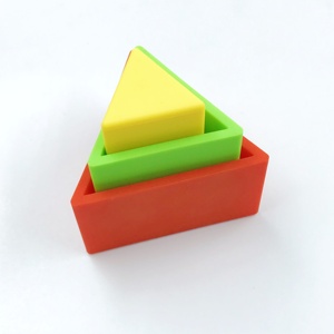 Juego de Formas Geométricas Encajables de Arcoíris Colorido, Juego de Bloques de Juguetes Educativos Tempranos para Niños, Clasificador de Formas Montessori - Product Image 6
