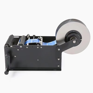 Machine d'étiquetage manuelle pour bouteilles rondes WILLDONE MT 30, distributeur d'autocollants pour bouteilles d'eau en plastique - Product Image 1
