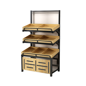 Table de présentation de fruits et légumes en acier, simple/double face, avec revêtement en poudre, capacité de 40 à 120 kg, pour supermarchés - Product Image 6