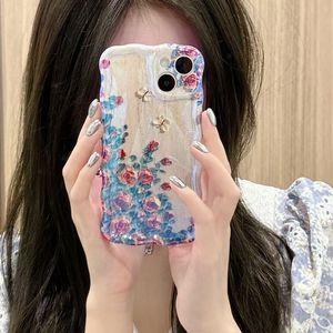 Funda de Teléfono TPU con Diseño de Flores Pintadas al Óleo para 17 <span class=keywords><strong>Pro</strong></span> Max y 12 <span class=keywords><strong>Pro</strong></span>/11, Diseño Animal, Antigolpes, Bloqueador de Luz Azul - Product Image 4