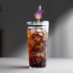 Mescolare all'ingrosso cannuccia Charm Toppers <span class=keywords><strong>Hocus</strong></span> <span class=keywords><strong>Pocus</strong></span> Witch Straw Cover Charms Toppers - Product Image 3