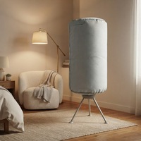 Sèche-linge portable ventilé, automatique, électrique, avec minuterie, pliable, pour la maison et les camping-cars