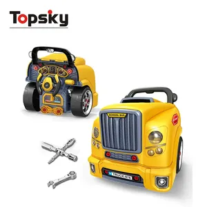 Topsky Multifunktions DIY LKW Auto Kinder Mechaniker Pretend Motor Motor Reparatur Auto Montage Kit LKW Spielzeug für Kinder