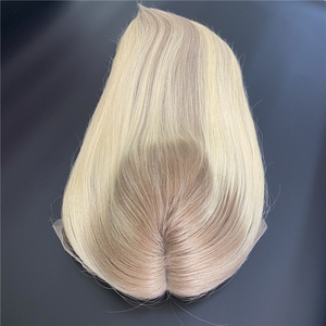 Starose hợp thời trang <span class=keywords><strong>Ombre</strong></span> Cô Gái Tóc Vàng màu nâu nhạt bắt nguồn từ 20 "glueless tóc giả nguyên Trinh Nữ tóc con người HD Phía trước tóc giả cho phụ nữ da trắng - Product Image 6