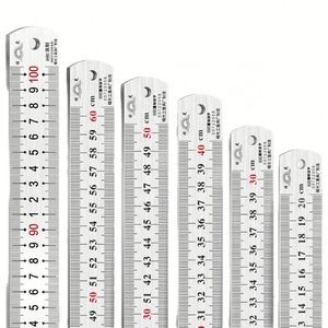 ShuGuang Sun Logo Premium Stainless Steel <b>Etching</b> Scale Measuring <b>Tool</b> Double Side Straight Ruler 30CM Zhejiang Made Model - Product Image 3