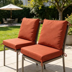 Outdoor Square Waterproof Seat <b>Mat</b> With Ties Anti UV Water Resistant Chair Cushion For Garden Lounge Furniture - Product Image 1
