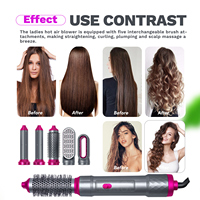 Vente en gros 5 en 1 Cheveux Styler complet Sèche-cheveux Air chaud Brosse Style Air Styling Système de séchage